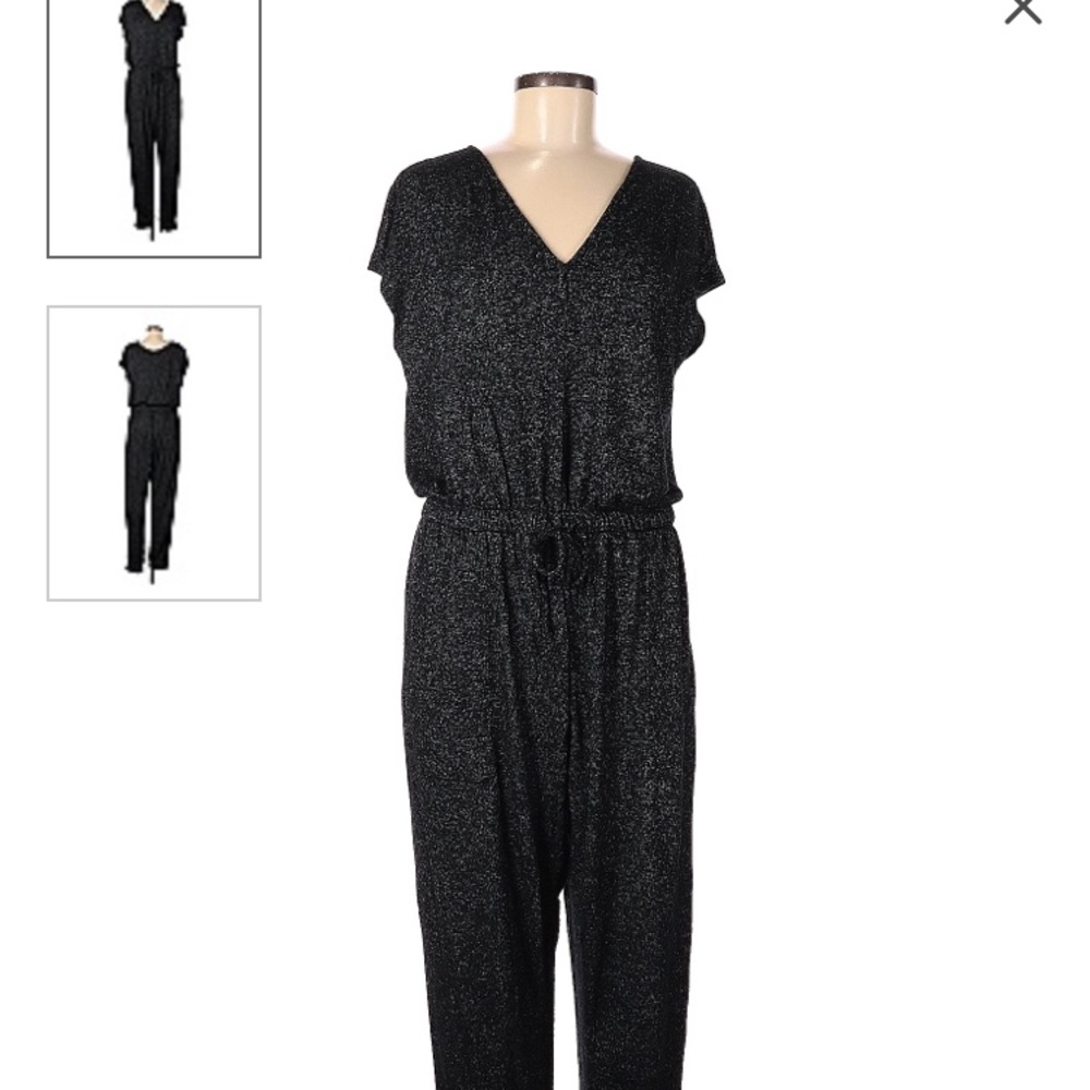 Stars Above Target Women's Black Jumpsuit Short Sleeve Casual Jumper Size Medium